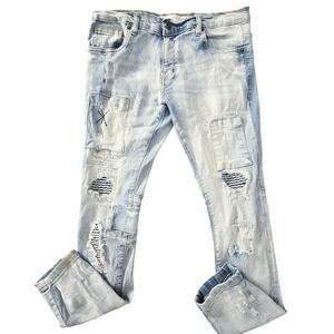 Vintage Evolution In Design Jeans Mens20 Size 31x29 Ripped Grunge Distressed Y2K